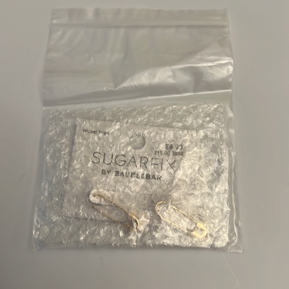 SUGARFIX by BaubleBar Gold Safety Pin
Threader Earrings - Gold - Picture 6 of 6